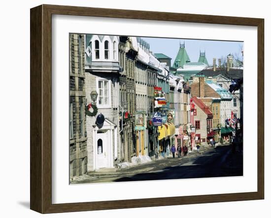 Rue Saint Louis, Quebec City, Quebec, Canada, North America-Bruno Morandi-Framed Photographic Print