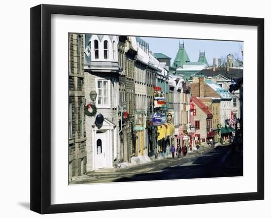 Rue Saint Louis, Quebec City, Quebec, Canada, North America-Bruno Morandi-Framed Photographic Print