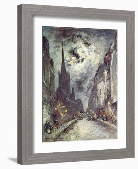 Rue Saint-Severin, 1877-Johan-Barthold Jongkind-Framed Giclee Print