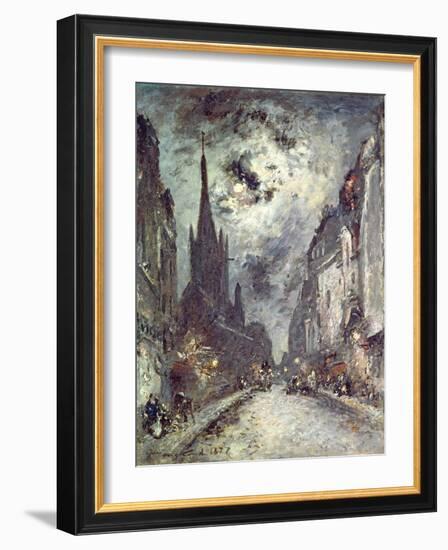 Rue Saint-Severin, 1877-Johan-Barthold Jongkind-Framed Giclee Print