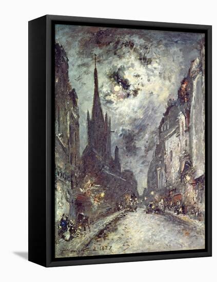 Rue Saint-Severin, 1877-Johan-Barthold Jongkind-Framed Premier Image Canvas