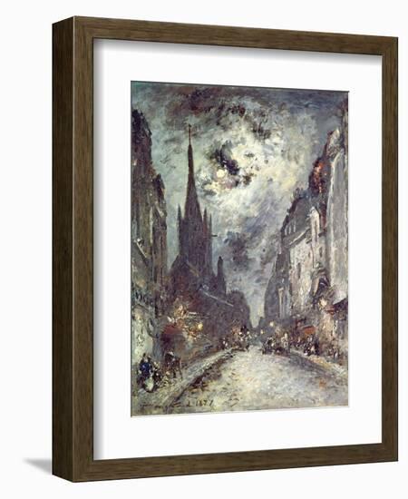 Rue Saint-Severin, 1877-Johan-Barthold Jongkind-Framed Giclee Print