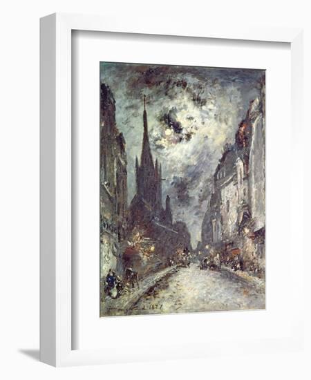 Rue Saint-Severin, 1877-Johan-Barthold Jongkind-Framed Giclee Print