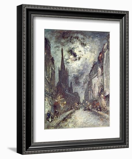 Rue Saint-Severin, 1877-Johan-Barthold Jongkind-Framed Giclee Print