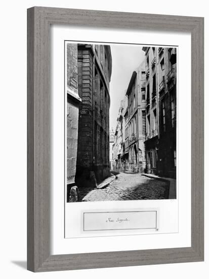 Rue Serpente, Paris, 1858-78-Charles Marville-Framed Giclee Print