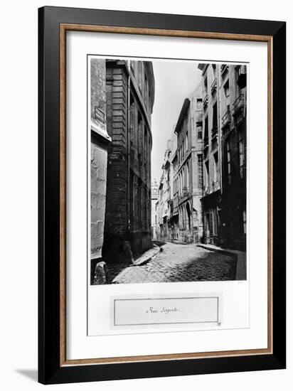 Rue Serpente, Paris, 1858-78-Charles Marville-Framed Giclee Print