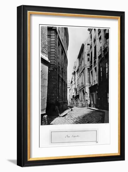 Rue Serpente, Paris, 1858-78-Charles Marville-Framed Giclee Print