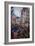 Rue St Denis in Paris During Patriotic Festival of June 30, 1878-Claude Monet-Framed Giclee Print