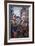 Rue St Denis in Paris During Patriotic Festival of June 30, 1878-Claude Monet-Framed Giclee Print