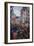 Rue St Denis in Paris During Patriotic Festival of June 30, 1878-Claude Monet-Framed Giclee Print