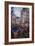 Rue St Denis in Paris During Patriotic Festival of June 30, 1878-Claude Monet-Framed Giclee Print