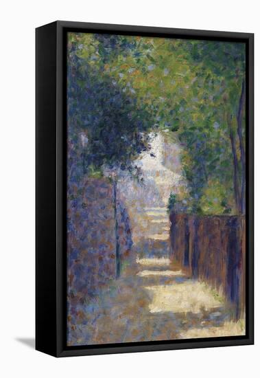 Rue St. Vincent in Spring, C.1884-Georges Seurat-Framed Premier Image Canvas