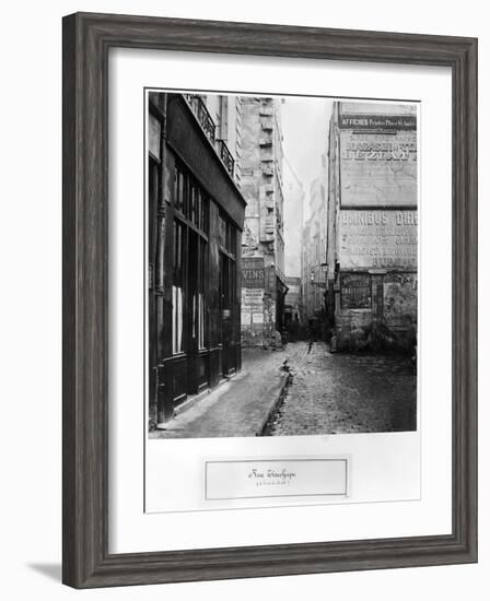 Rue Tirechape, from Rue De Rivoli, Paris, 1858-78-Charles Marville-Framed Giclee Print