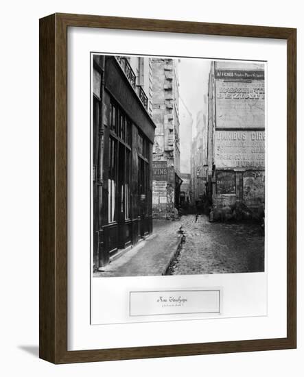 Rue Tirechape, from Rue De Rivoli, Paris, 1858-78-Charles Marville-Framed Giclee Print