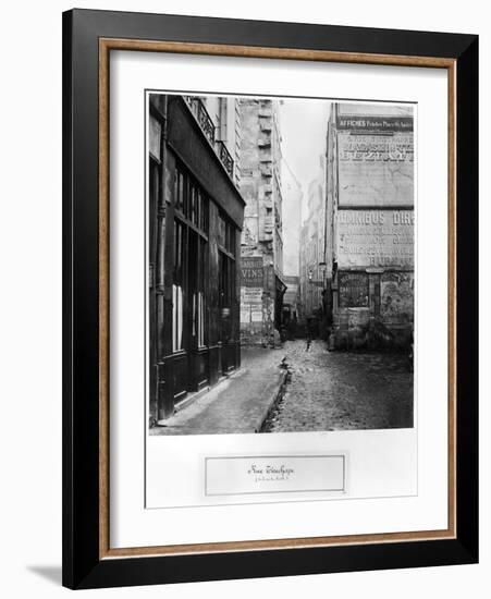 Rue Tirechape, from Rue De Rivoli, Paris, 1858-78-Charles Marville-Framed Giclee Print