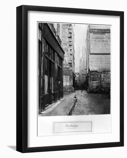 Rue Tirechape, from Rue De Rivoli, Paris, 1858-78-Charles Marville-Framed Giclee Print