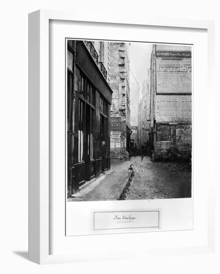 Rue Tirechape, from Rue De Rivoli, Paris, 1858-78-Charles Marville-Framed Giclee Print