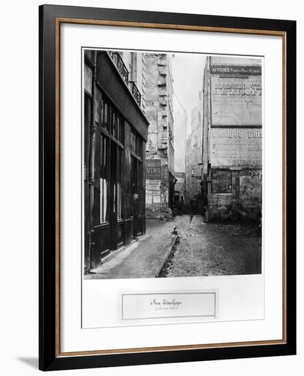 Rue Tirechape, from Rue De Rivoli, Paris, 1858-78-Charles Marville-Framed Giclee Print