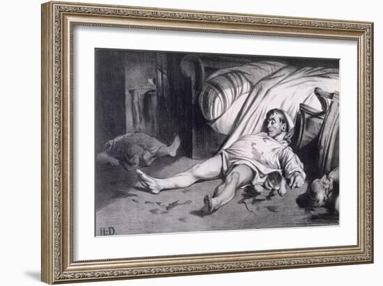 Rue Transnonain April 15, 1834-Honore Daumier-Framed Giclee Print