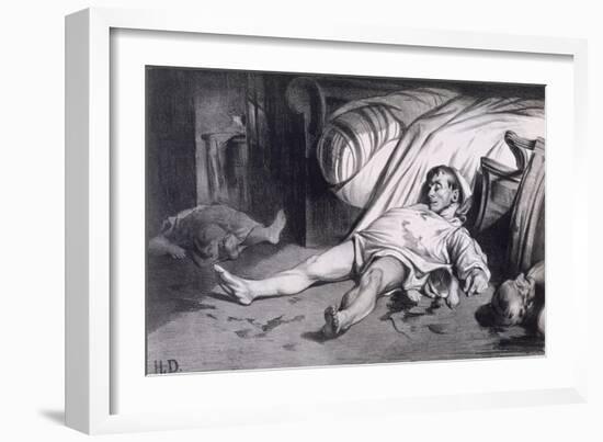 Rue Transnonain April 15, 1834-Honore Daumier-Framed Giclee Print