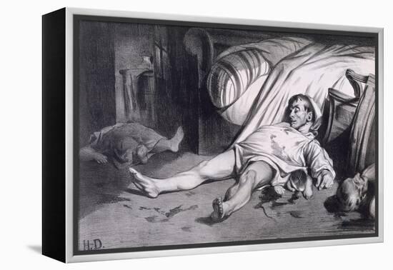 Rue Transnonain April 15, 1834-Honore Daumier-Framed Premier Image Canvas