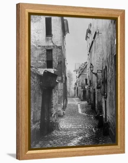 Rue Traversine, from Rue D'Arras, Paris, Between 1858-78-Charles Marville-Framed Premier Image Canvas