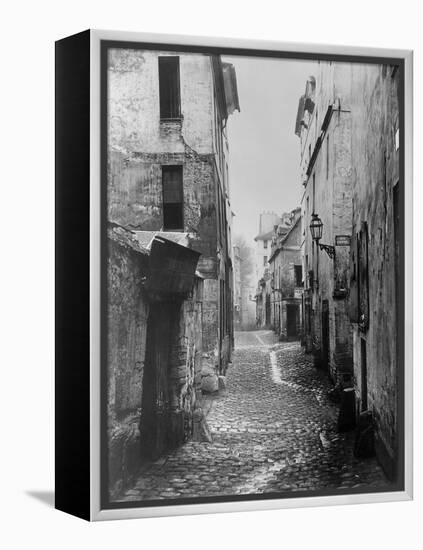 Rue Traversine, from Rue D'Arras, Paris, Between 1858-78-Charles Marville-Framed Premier Image Canvas