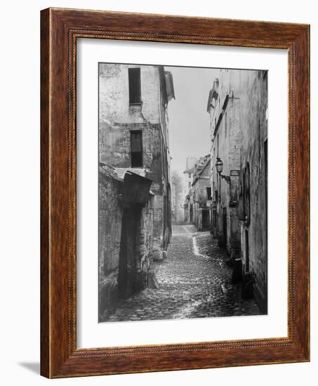 Rue Traversine, from Rue D'Arras, Paris, Between 1858-78-Charles Marville-Framed Giclee Print