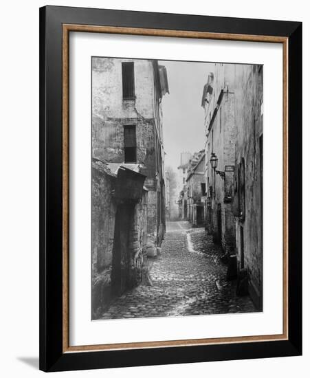 Rue Traversine, from Rue D'Arras, Paris, Between 1858-78-Charles Marville-Framed Giclee Print