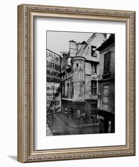 Rue Vieille-Du-Temple, Paris, 1858-78-Charles Marville-Framed Giclee Print