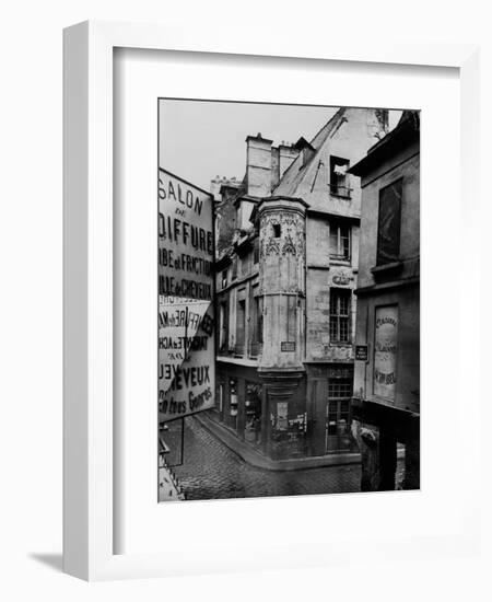 Rue Vieille-Du-Temple, Paris, 1858-78-Charles Marville-Framed Giclee Print