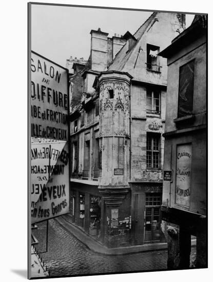 Rue Vieille-Du-Temple, Paris, 1858-78-Charles Marville-Mounted Giclee Print