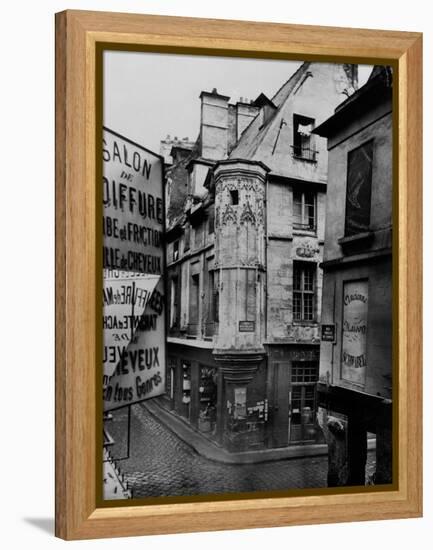 Rue Vieille-Du-Temple, Paris, 1858-78-Charles Marville-Framed Premier Image Canvas