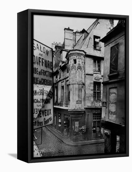 Rue Vieille-Du-Temple, Paris, 1858-78-Charles Marville-Framed Premier Image Canvas