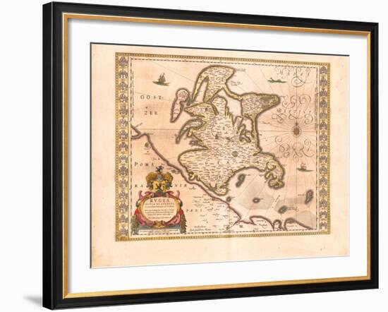 Rügen, 1645-Willem Janszoon Blaeu-Framed Giclee Print