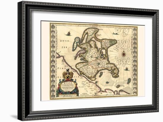 Rügen Island And Duchy-Willem Janszoon Blaeu-Framed Art Print