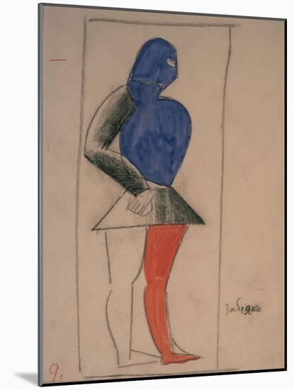 Ruffian, Costume Design for the Opera Victory over the Sun-Kasimir Severinovich Malevich-Mounted Giclee Print