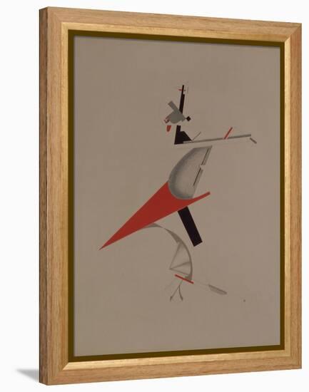 Ruffian, Figurine for the Opera Victory over the Sun by A. Kruchenykh, 1920-1921-El Lissitzky-Framed Premier Image Canvas