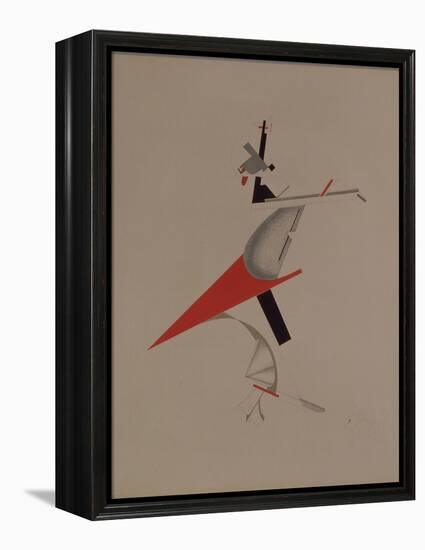 Ruffian, Figurine for the Opera Victory over the Sun by A. Kruchenykh, 1920-1921-El Lissitzky-Framed Premier Image Canvas