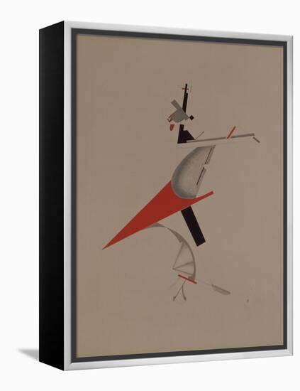 Ruffian, Figurine for the Opera Victory over the Sun by A. Kruchenykh, 1920-1921-El Lissitzky-Framed Premier Image Canvas