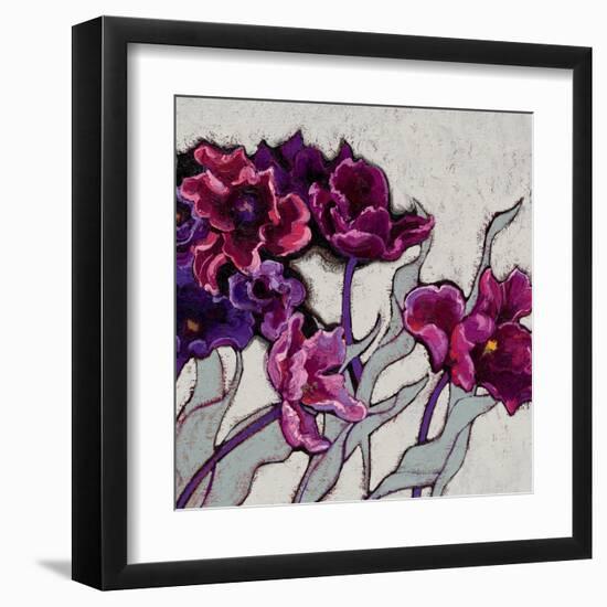 Ruffled Tulips-Shirley Novak-Framed Art Print