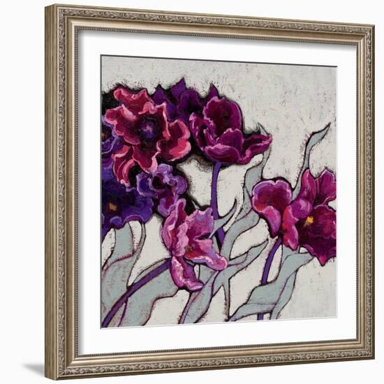 Ruffled Tulips-Shirley Novak-Framed Art Print