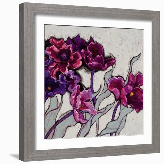 Ruffled Tulips-Shirley Novak-Framed Art Print