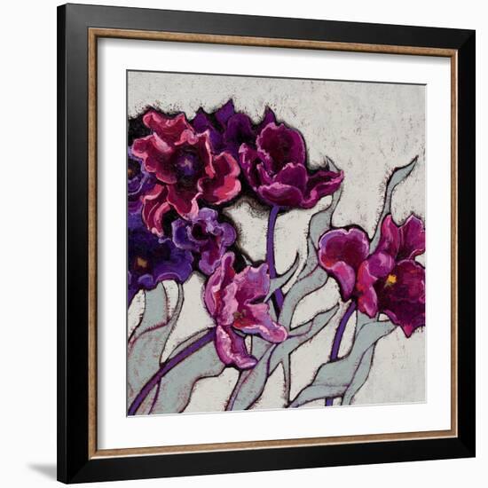 Ruffled Tulips-Shirley Novak-Framed Art Print