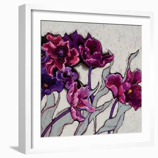 Ruffled Tulips-Shirley Novak-Framed Art Print