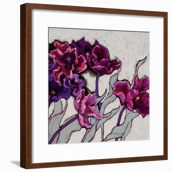 Ruffled Tulips-Shirley Novak-Framed Art Print