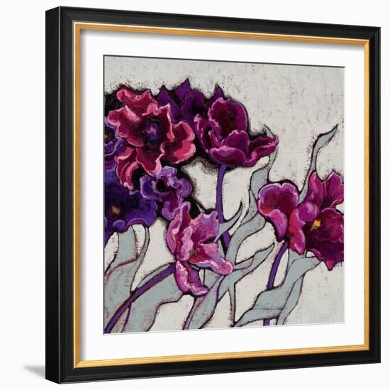 Ruffled Tulips-Shirley Novak-Framed Art Print