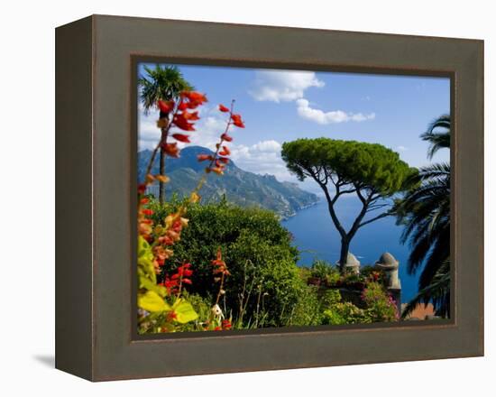 Rufolo View, Ravello, Amalfi Coast, UNESCO World Heritage Site, Campania, Italy, Europe-Charles Bowman-Framed Premier Image Canvas