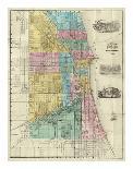 Map of Chicago, c.1857-Rufus Blanchard-Mounted Art Print