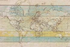 Wood Panel Map-Rufus Coltrane-Giclee Print